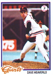 1978 Topps Baseball Cards      338     Dave Heaverlo